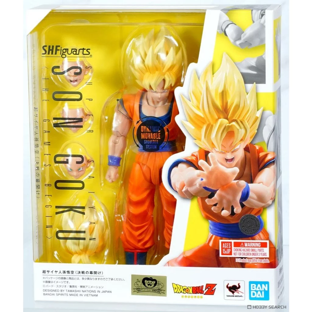 Mô Hình SHF Son Goku 3.0 Super Saiyan The Games Begin Chính Hãng BANDAI SHFiguarts